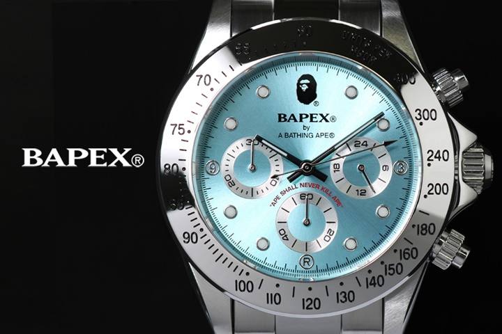 A BATHING APE オリジナルリストウォッチ「TYPE 3 BAPEX」新色文字盤2色展開で6/2から発売 (ア ベイシング エイプ)