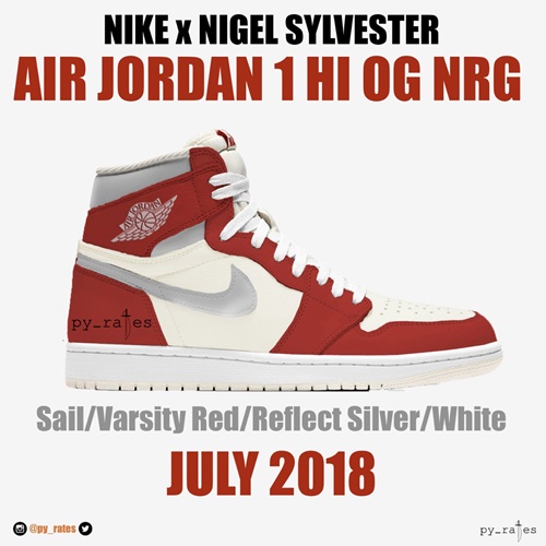 【リーク】7月発売予定！ナイジェル・シルベスター × ナイキ エア ジョーダン 1 レトロ ハイ OG (Nigel Sylvester NIKE AIR JORDAN 1 RETRO HIGH OG)