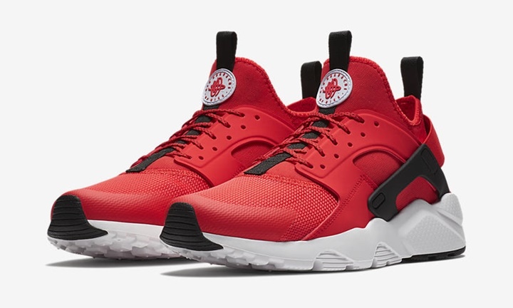 nike air huarache red and black