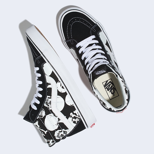 VANS SKULLS Sk8-Hi REISSUE “Black/True White” (バンズ スカルズ スケートハイ リイッシュー “ブラック/トゥルー ホワイト”)