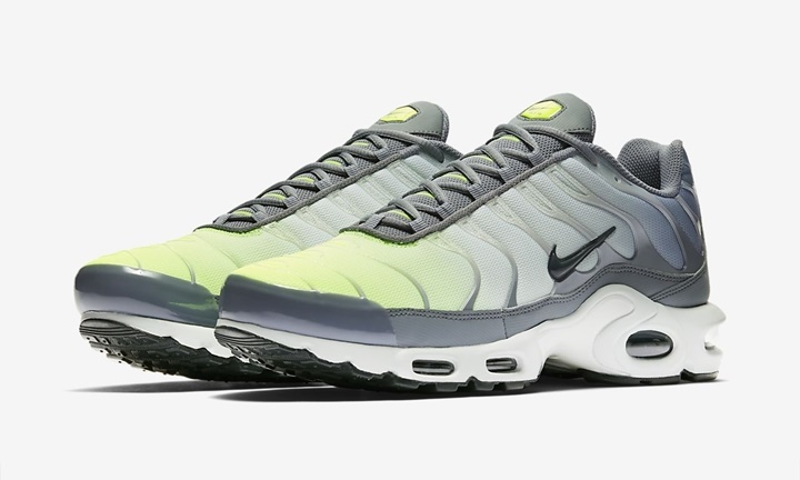 【オフィシャルイメージ】ナイキ エア マックス プラス “クール グレー/ボルト” (NIKE AIR MAX PLUS “Cool Grey/Volt”) [852630-027]