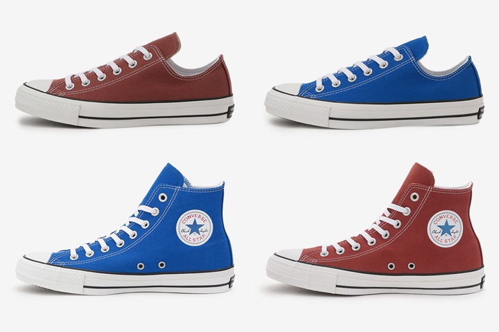 CONVERSE ALL STAR 100 COLORS OX/HI に新色「ブルー/ブリックレッド」が登場 (コンバース オールスター)