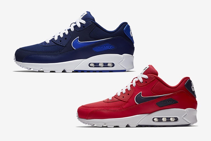 【オフィシャルイメージ】ナイキ エア マックス 90 エッセンシャル “ブルー ヴォイド/ユニバーシティ レッド” (NIKE AIR MAX 90 ESSENTIAL “Blue Void/University Red”) [AJ1285-401,601]