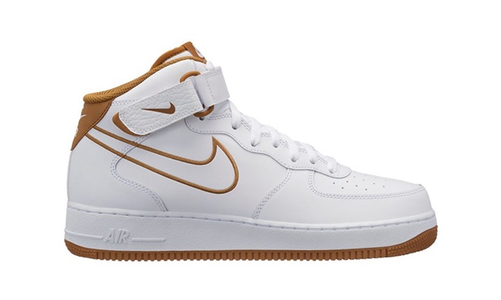 ナイキ エア フォース 1 07 ミッド “ホワイト/ミュート ブロンズ” (NIKE AIR FORCE 1 07 MID “White/Muted Bronze”) [AQ8650-101]