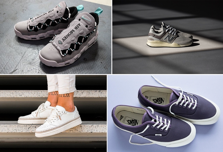 【まとめ】6/15発売の厳選スニーカー！(NIKE AIR MORE MONEY “Wolf Grey/Island Green”)(VANS Vault × Pilgrim Surf＋Supply “AUTHENTIC/Style 36 OLD SKOOL”)(New Balance MS247GY)(WMNS AIR JORDAN 1 LOW “Swooshless-No Swoosh”)他