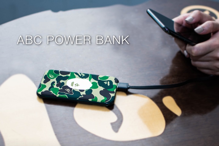 ape bape abc camo power bank green 新品