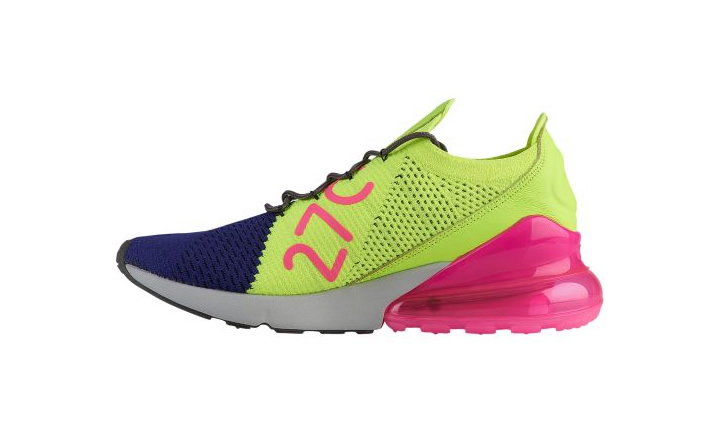 ナイキ エア マックス 270 フライニット “パープル/グレー/ボルト” (NIKE AIR MAX 270 FLYKNIT “Regency Purple/Thunder Grey/Volt”) [AO1023-501]