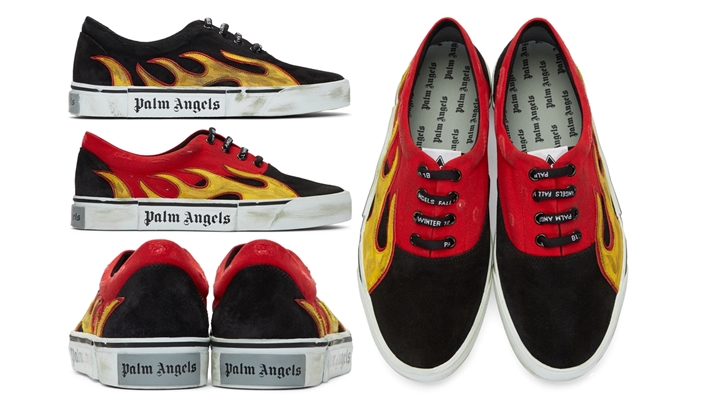 Palm Angels DISTRESSED FLAMES SNEAKERS 新色がリリース (パーム ...