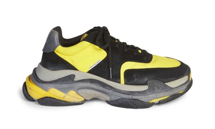 "Black/Yellow"カラーのBALENCIAGA Triple-s 2018 (バレンシアガ トリプル ソール 2018年)