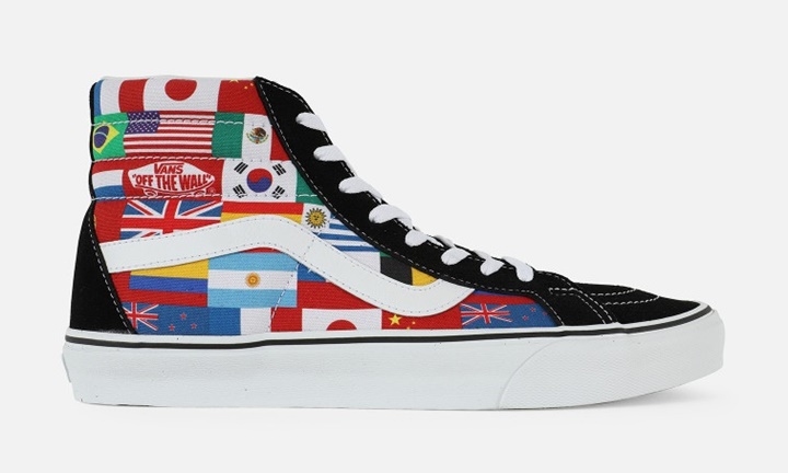 ワールドフラッグをアッパーに配置したSk8-Hi REISSUE "FLAGS" (バンズ スケートハイ リイッシュ "フラッグス")