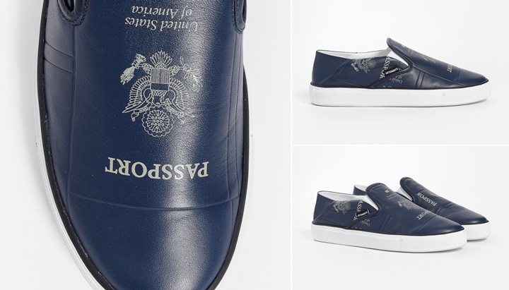 VETEMENTS 2019 F/W "BLUE PASSPORT SLIP-ON" (ヴェトモン "ブルー パスポート スリッポン")