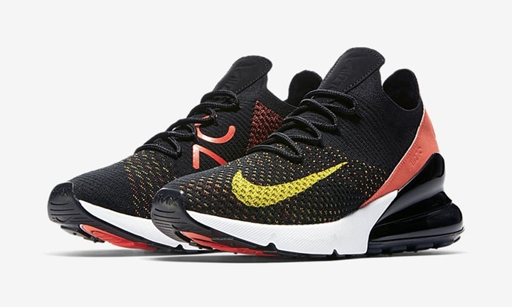 【オフィシャルイメージ】ナイキ ウィメンズ エア マックス 270 フライニット “ブラック/レッド” (NIKE WMNS AIR MAX 270 FLYKNIT “Black/Red”) [AH6803-003]