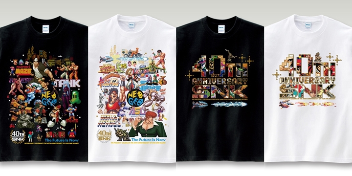 SNK 40周年を記念したTEE 4モデルが発売 (エスエヌケー)