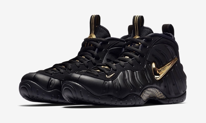 nike air foamposite pro black and gold