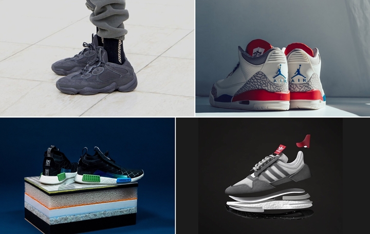 【まとめ】7/7発売の厳選スニーカー！(adidas YEEZY DESERT RAT 500 “Utility Black”)(NIKE AIR JORDAN 3 RETRO “USA – Sail/Sport Royal/Fire Red”)(adidas Originals NMD_R1 STLT/STAN SMITH “Consortium mita sneakers”)(ZX500 RM “Grey Four/Grey Five”)他