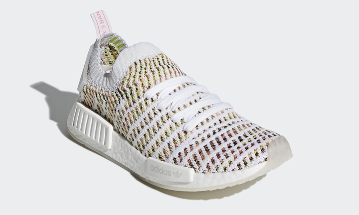 8/1発売！adidas Originals WMNS NMD_R1 STLT PRIMEKNIT {PK} “Cloud White/Semi Solar Yelow” (アディダス オリジナルス ウィメンズ エヌ エム ディー プライムニット “クラウド ホワイト/セミ ソーラー イエロー”) [B43838]