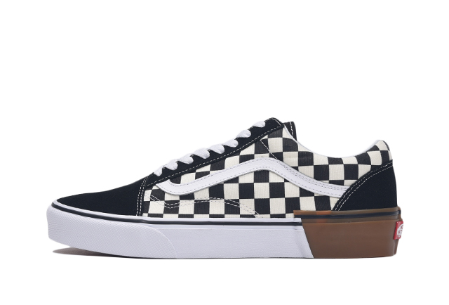 VANS CHECKERBOARD/GUM BLOCK OLD SKOOL “Black” (バンズ チェッカーボード/ガム ブロック オールドスクール “ブラック”)