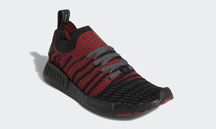 8/13発売！adidas Originals NMD_R1 PRIMEKNIT {PK} “Core Black/Collegiate Red” (アディダス オリジナルス エヌ エム ディー プライムニット “コア ブラック/カレッジ レッド”) [D96817]