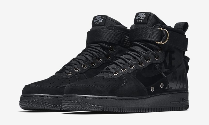 【オフィシャルイメージ】ナイキ スペシャル フィールド エア フォース 1 ミッド “ブラック/クール グレー” (NIKE SPECIAL FIELD AIR FORCE 1 {SFAF-1} MID “Black/Cool Grey”) [917753-008]