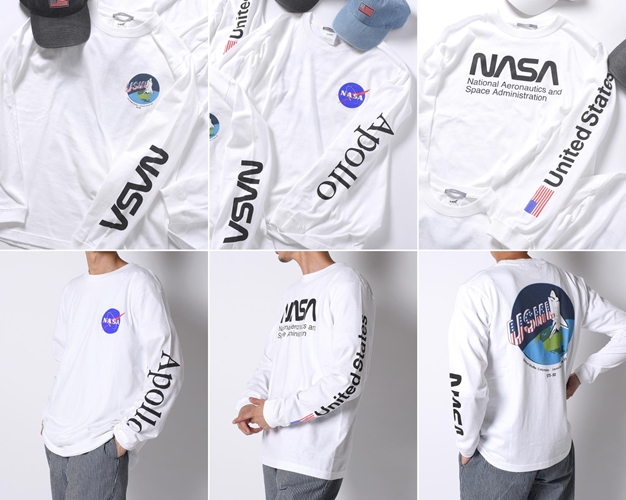 【ロンTEEが登場】アメリカ航空宇宙局「NASA」とSHIPSのコラボグラフィック L/S TEEが8月下旬発売 (シップス)