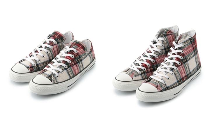 Adam et Rope’ Le Magasin × CONVERSE ALL STAR 100 WOOL CHECK OX/HIが9月中旬発売 (アダム エ ロペ ル マガザン コンバース オールスター)