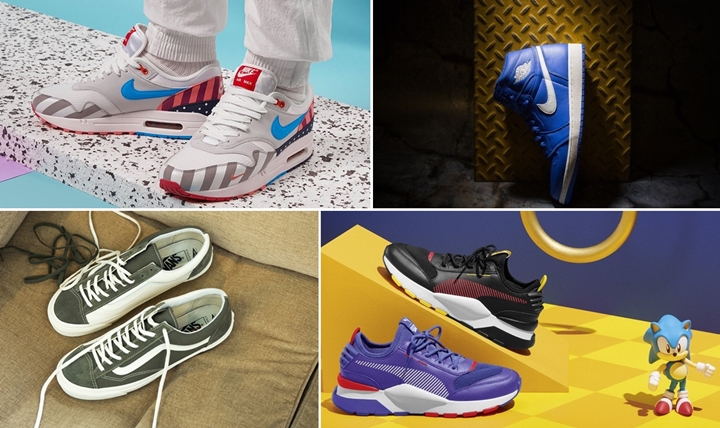 【まとめ】7/21発売の厳選スニーカー！(Piet Parra NIKE AIR MAX 1 “White/Multi”)(AIR JORDAN 1 RETRO HIGH OG “Hyper Royal/Sail”)(Pilgrim Surf+Supply × VANS OG OLD SKOOL LX)(SONIC THE HEDGEHOG PUMA)他