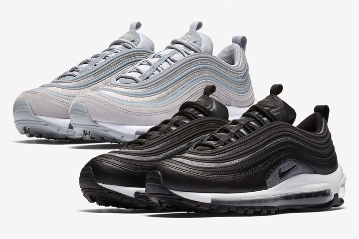 【オフィシャルイメージ】光沢の有るメッシュを使用したナイキ エア マックス 97 プレミアム (NIKE AIR MAX 97 PREMIUM) [AT0071-001,002]