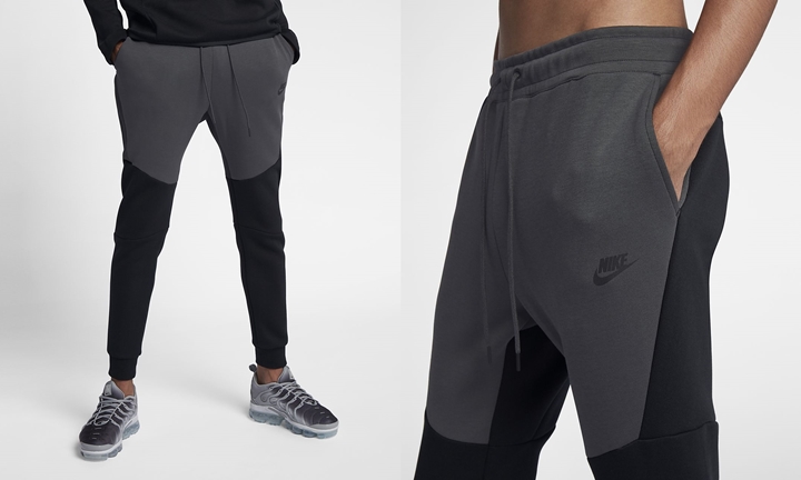 ナイキ テック フリース ジョガー パンツ 2018年 秋モデル "ブラック/アンスラサイト" (NIKE TECH FLEECE JOGGER PANTS 2018 FALL "Black/Anthracite") [805162-012]