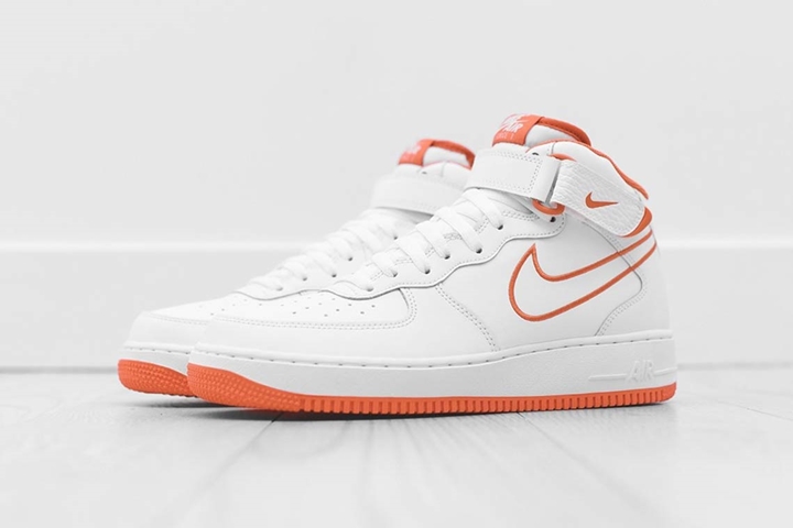 ナイキ エア フォース 1 07 ミッド “ホワイト/オレンジ” (NIKE AIR FORCE 1 07 MID “White/Orange”) [AQ8650-100]