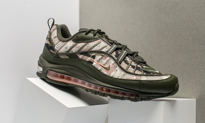 7/28発売予定！ナイキ エア マックス 98 “カーゴ カーキ/サンセット ティント” (NIKE AIR MAX 98 “Cargo Khaki/Sunset Tint”) [AQ6156-300]