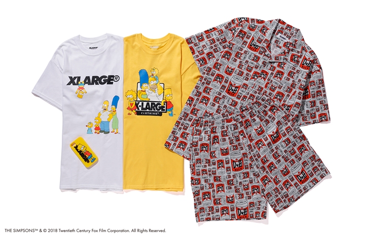 XLARGE × The Simpsons コラボが7/27から全5アイテムが発売 (エクストララージ ザ・シンプソンズ)