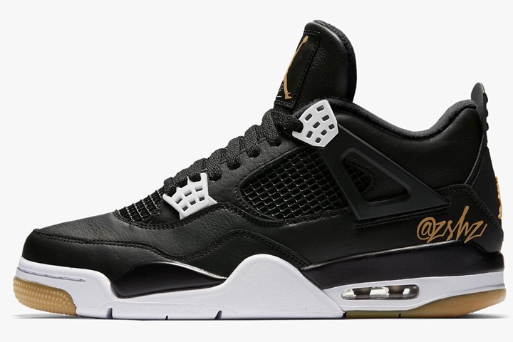 jordan 4 black white gum light brown