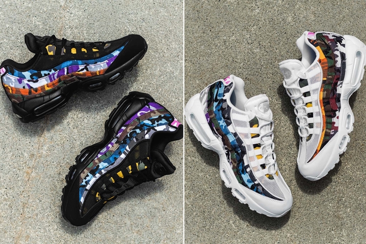 8/4発売予定！ナイキ エア マックス 95 “ブラック ホワイト/マルチ” (NIKE AIR MAX 95 ERDL PARTY “Black White/Multi”) [AR4473-001,100]