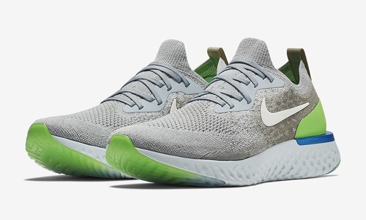 【オフィシャルイメージ】ナイキ エピック リアクト フライニット “ウルフ グレー/ライム ブラスト” (NIKE EPIC REACT FLYKNIT “Wolf Grey/Lime Blast”) [AQ0067-008]