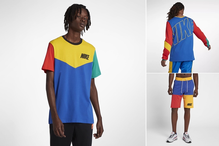 カラーブロックデザインのナイキ TEE 2型、ショーツが海外で展開 (NIKE COLOR BLOCK) [AV5936-480][AV5937-728][AV5938-480]