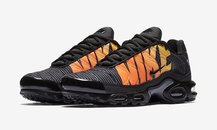 【オフィシャルイメージ】ナイキ エア マックス プラス TN SE “ブラック/トータル オレンジ” (NIKE AIR MAX PLUS TN SE “Black/Total Orange”) [AT0040-002]