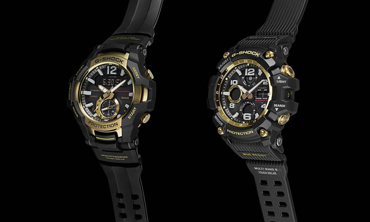 G-SHOCKマスターオブGシリーズからブラックとゴールドを基調とした「Black & Gold Series（ブラック&ゴールドシリーズ）」のNewモデルが8/25発売 (Gショック ジーショック)