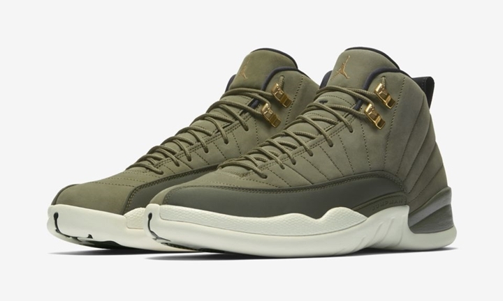 【オフィシャルイメージ】8/11発売！ナイキ エア ジョーダン 12 レトロ “オリーブ キャンバス” (NIKE AIR JORDAN XII RETRO “Olive Canvas”) [130690-301]