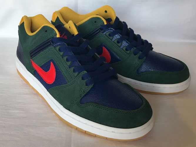 8/16発売！NIKE SB AIR FORCE II LOW “Midnight Green/Habanero Red” (ナイキ SB エア フォース 2 ロー “ミッドナイト グリーン/ハバネロ レッド”) [AO0300-364]