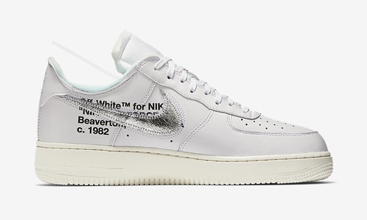 Complex Con NIKE × OFF-WHITE AIR FORCE 1 LOW “White”が2018年秋頃に海外で再リリース予定？ (ナイキ オフホワイト エア フォース 1 ロー ホワイト”) [AO4297-100]