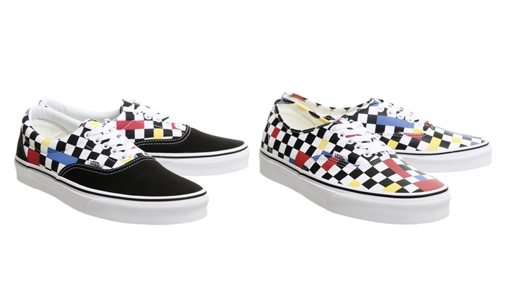 VANS ERA/AUTHENTIC “MULTICOLOR CHECKERBOARD/TRUE WHITE” (バンズ エラ/オーセンティック "マルチカラー チェッカーボード")