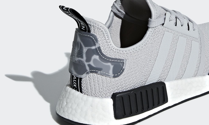 ヒールにカモフラパターンを採用したadidas Originals NMD_R1 “Grey” (アディダス オリジナルス エヌ エム ディー “グレー”) [B37617]