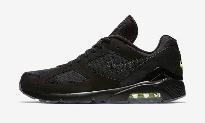 【オフィシャルイメージ】ナイキ エア マックス 180 “ブラック/ボルト” (NIKE AIR MAX 180 “Black/Volt”) [AQ6104-001]