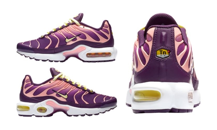 ナイキ GS エア マックス プラス “ピンク ティント/シトロン ティント” (NIKE GS AIR MAX PLUS “Pink Tint/Citron Tint”) [AV7962-600]