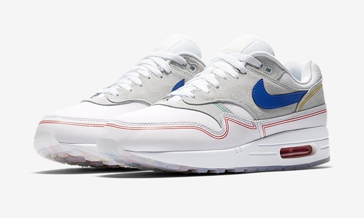 【オフィシャルイメージ】ナイキ エア マックス 1 ”ピュア プラチナム/ロイヤル ブルー” (NIKE AIR MAX 1 “Pure Platinum/Royal Blue”) [AV3735-002]