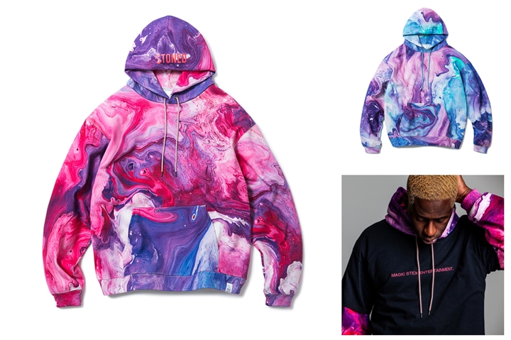 MAGIC STICK 2018 F/W "GALAXY MARBLE HOODIE" (マジックスティック)