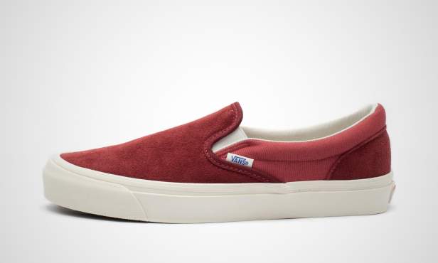 VANS OG CLASSIC SLIP-ON LX “Red/Brown” (バンズ OG クラシック スリッポン)