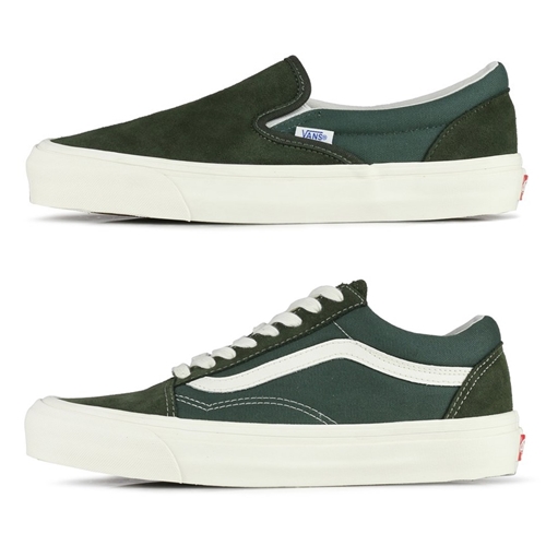 VANS VAULT OG OLD SKOOL LX/OG CLASSIC SLIP-ON “Forest Night” (バンズ ヴォルト オールドスクール/クラシック スリッポン “フォレスト ナイト”)