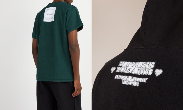 裏表逆に制作されたVETEMENTS 2018-2019 F/W “Inside-out” (ヴェトモン)