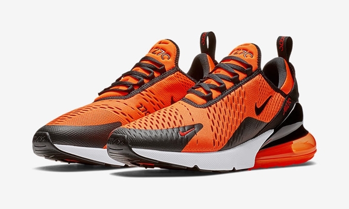 【オフィシャルイメージ】ナイキ エア マックス 270 “トータル オレンジ/ブラック” (NIKE AIR MAX 270 “Total Orange/Black”) [BV2517-800]